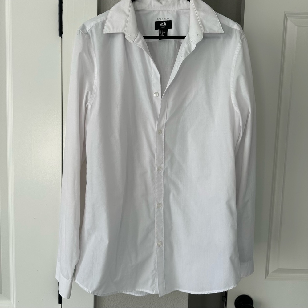 H&M Men's White Dress Shirt